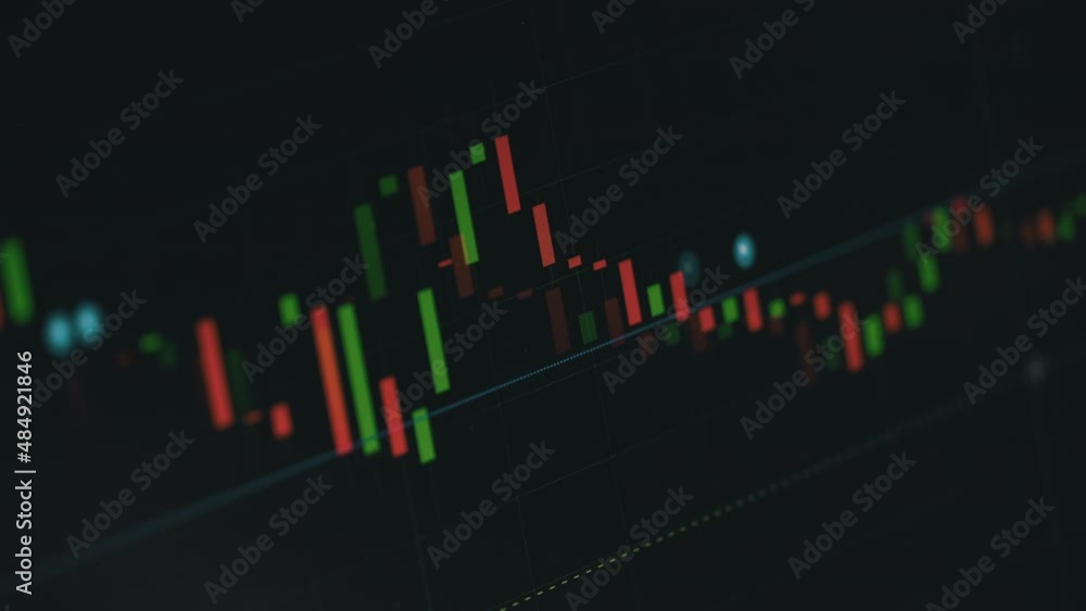 Poster cryptocurrency chart, bitcoin graph rising. the value of digital money cryptocurrency is rapidly ris