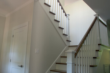 interior stairs white wood residence staircase