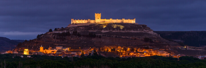 Penafiel castle on evening time