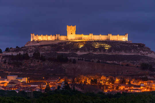 Penafiel castle on evening time