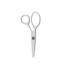 Scissor vector isolated on white. Barber scissors icon.