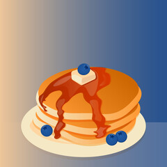 illustration of pancakes