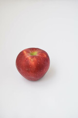 Moscow, Russia, February 2022, red apple on a white background
