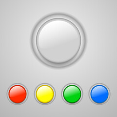 vector set colorful buttons