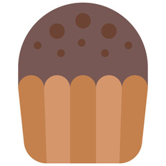 muffin flat icon