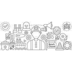 Modern design illustration of cloud techno