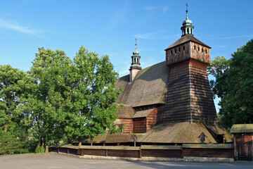 Haczow (Haczów), the largest gothic wooden church in Europe, Polland