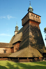 Haczow (Haczów), the largest gothic wooden church in Europe, Polland