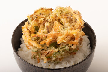 野菜のかき揚げ丼