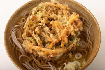 野菜かき揚げ蕎麦