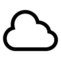 Cloud Storage Flat Icon Isolated On White Background