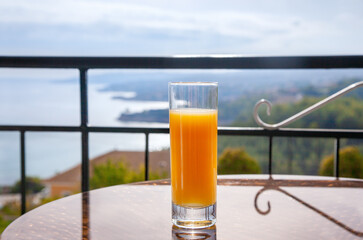 Glass of orange juice
