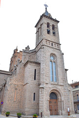 Fototapeta na wymiar Iglesia de Santa Eulalia en Gironella Barcelona España 