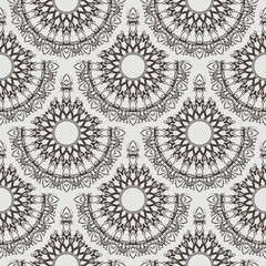 Fototapeta premium Vector seamless retro pattern background. Lace pattern..