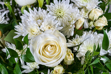 Beautiful Arrangement of White Flowers