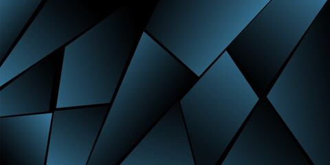 Abstract polygonal pattern. Shades of blue. Background design, cover, postcard, banner, wallpaper