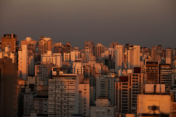 Vista da regi&atilde;o da Avenida Paulista em S&atilde;o Paulo - Brasil