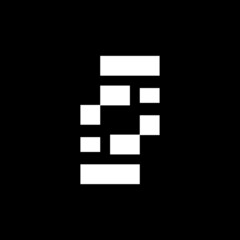 monogram l f  simple logo design