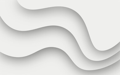 Abstract curve line white background. Soft smooth lines curving to form a surface of light and shadow. abstract curvature line pattern white background.	
abstract wavy pattern 3d papercut white.
