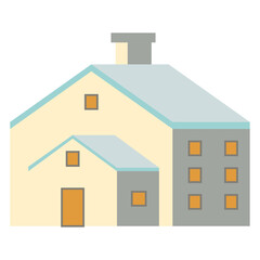 clip art of western house with cartoon design