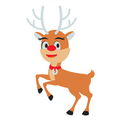 clip art of reindeer with cartoon design