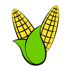 clip art of corn with cartoon design