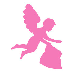 clip art of cupid with cartoon design