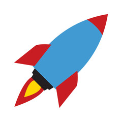 clip art of rocket with cartoon design