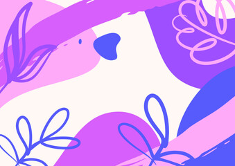 abstract minimalist aesthetic floral background