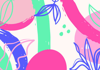 abstract minimalist aesthetic floral background