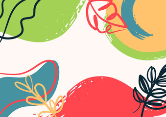 abstract minimalist aesthetic floral background