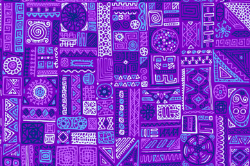 Traditional african vector seamless pattern design