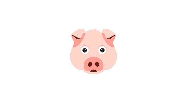pig isolated vector emoji illustration