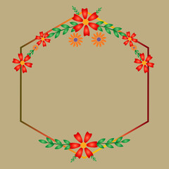 Obraz premium Flowers Frame