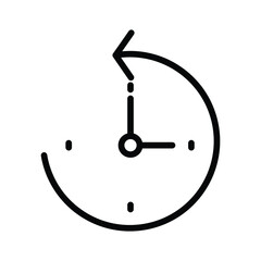 time restore Isolated Vector icon which can easily modify or edit

