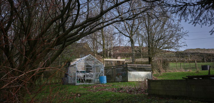 The Resting Kitchen Garden On The Moorland Smallholding Looks Forward To Spring