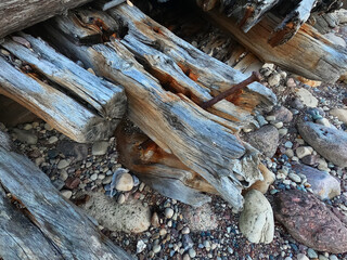 wooden boat destroyed