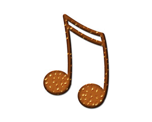 Musician Clef Music Aural symbol Cookies chocolate icon logo illustration