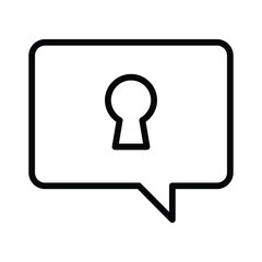 Secure chat Isolated Vector icon which can easily modify or edit

