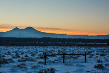 Last light over the mountains