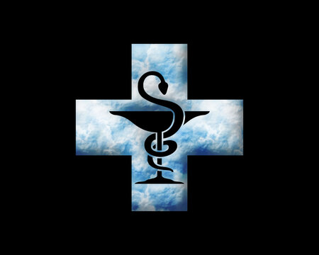 Caduceus Pharmacy Pharmacist symbol Cloads icon Cloady logo illustration