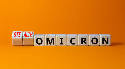 Covid-19 stealth omicron symbol. Turned cubes and changed words omicron to stealth omicron....