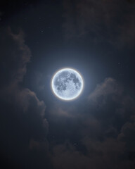 Fototapeta na wymiar moon in the sky