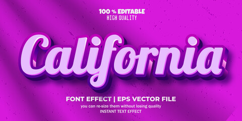 purple editable text effect