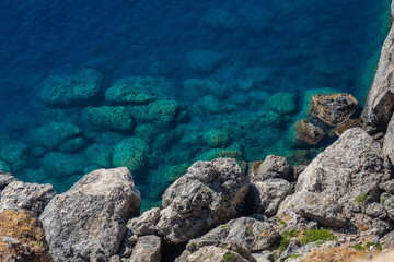 rocks in the sea