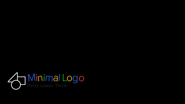 Minimal Logo Party Lower Third