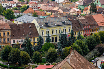 Fototapeta na wymiar The historic city of Sighisoara in Transilvania Romania