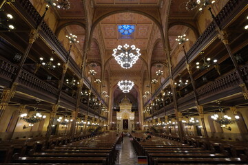 dohany big synagogue in  Budapest Hungary december 2021
