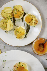 Easter Deviled eggs..style rustic