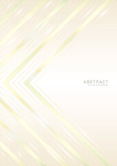 Vector abstract shiny luxury background in light soft colors with geometric pattern, golden lines, glitter and copy space. A4 premium modern elegant template for notebook cover or blank